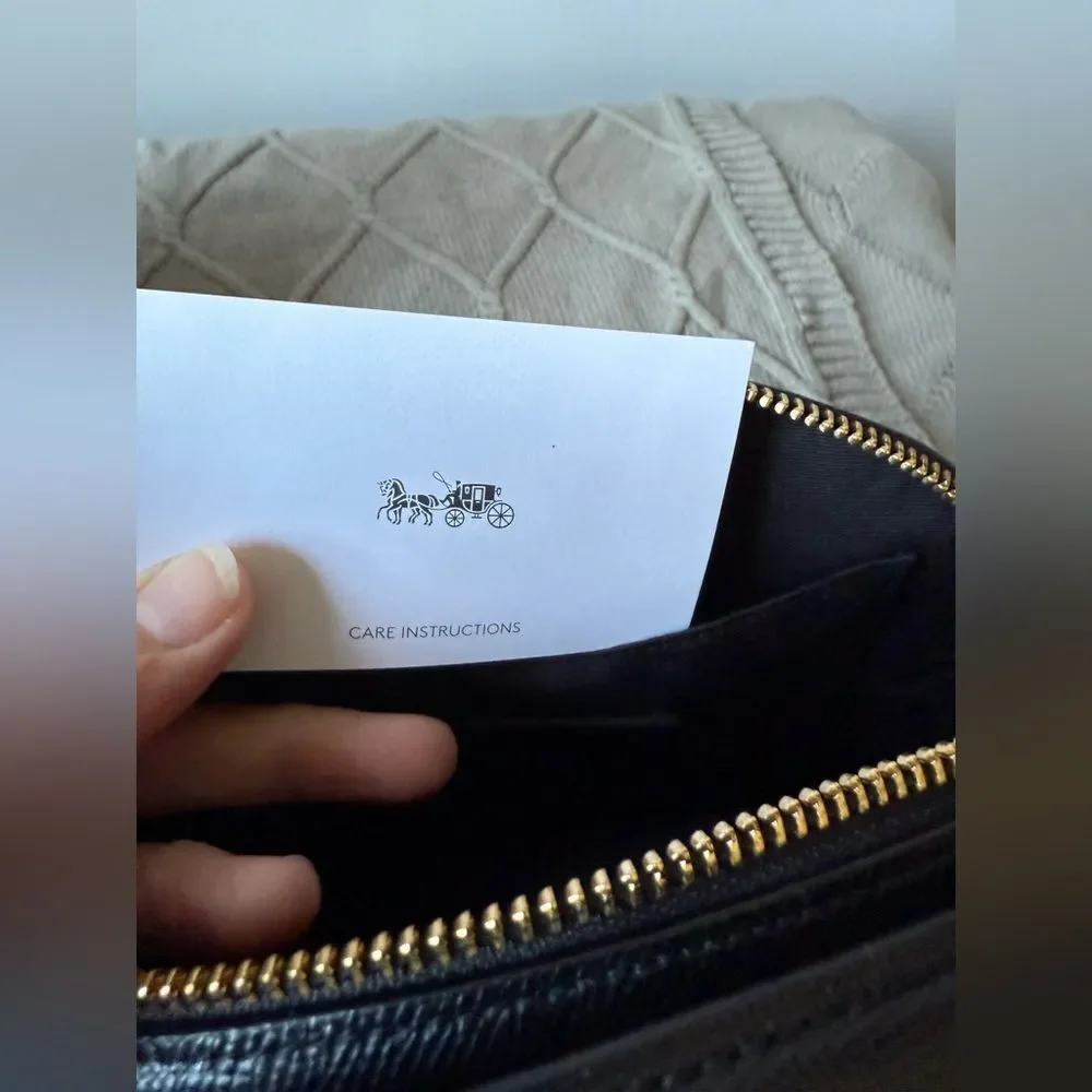 Coach Serena Satchel Crossbody Bag Top Handle Saffiano Leather Black 1589 Small - Picture 13 of 16